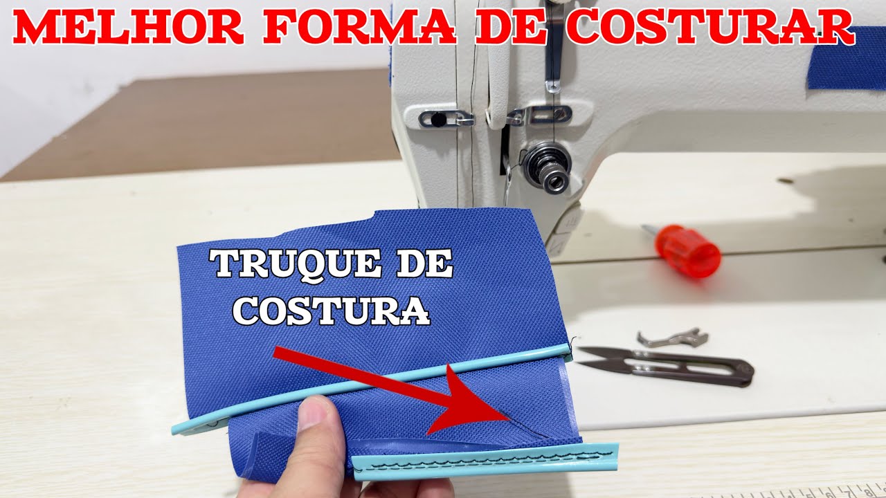 Truques de costura ACABAMENTO perfeito com vivo friso 