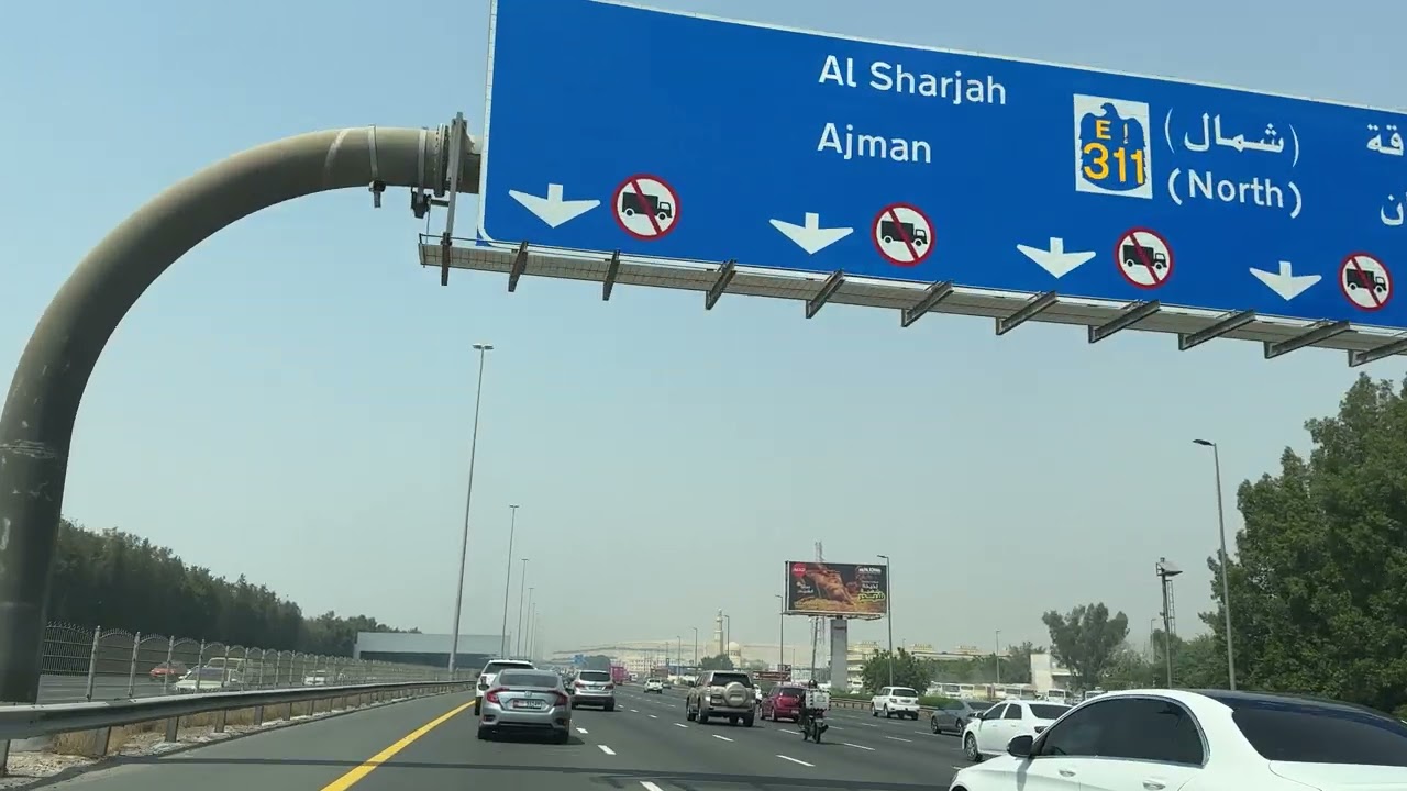Dubai Al Awir to Sharjah Muweiliah | 4K drive