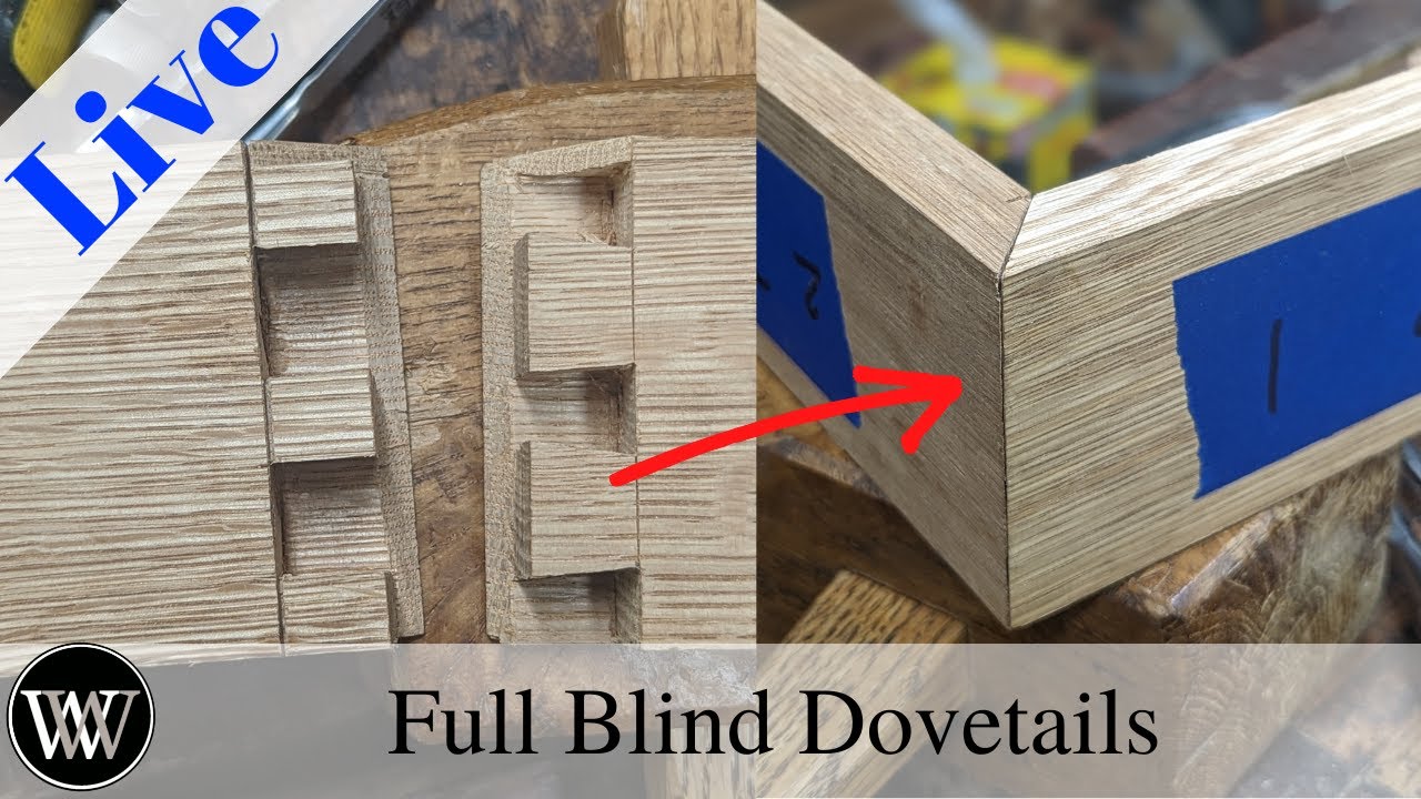 Secret Mitered Dovetails full-blind dovetails