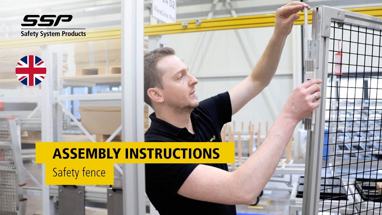 Assembly instructions - safety fence - EN