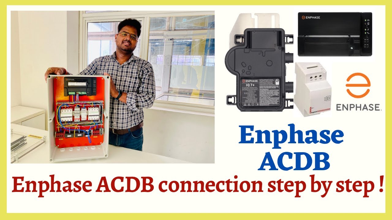 Enphase ACDB connection step by step || Envoy and CT Connection || Three phase coupler connection.