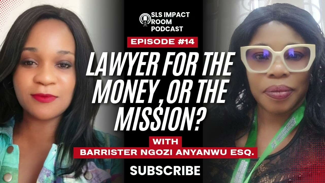 LAWYER FOR THE MONEY, OR THE MISSION? #Slsimpact