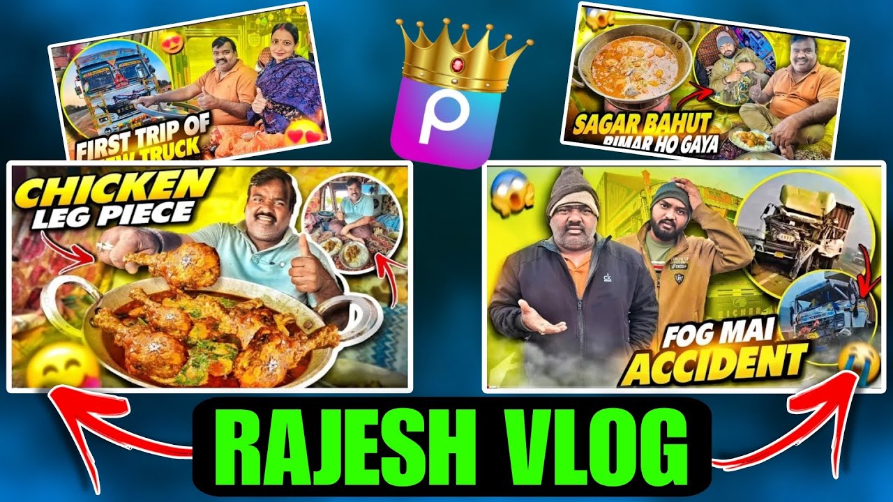 Rajesh Vlog Jaisa Professional Thumbnail Kaise Banaye | Full Tutorial