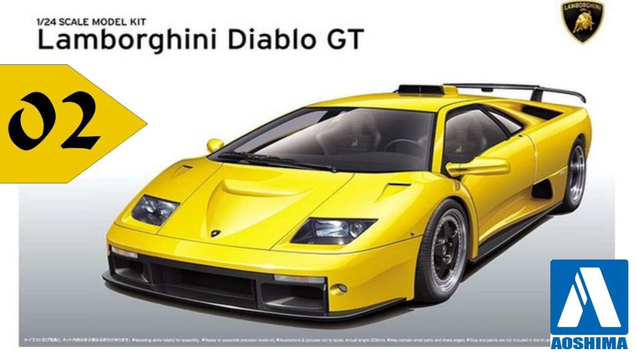 AOSHIMA ►LAMBORGHINI DIABLO GT ◄ STEP 2  # LIVE