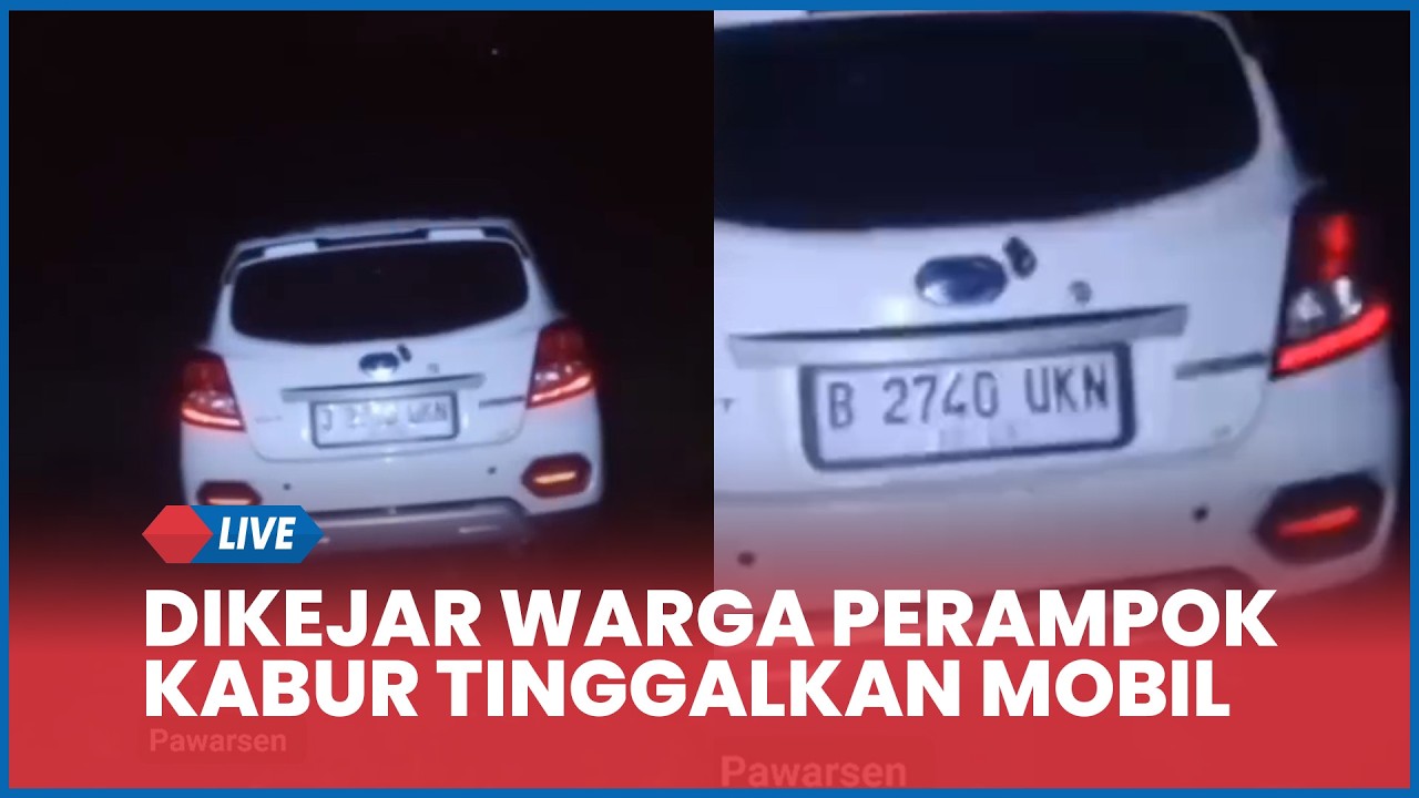 🔵 Dikejar Warga, Perampok Cindaga Banyumas Kabur Tinggalkan Mobil Curian