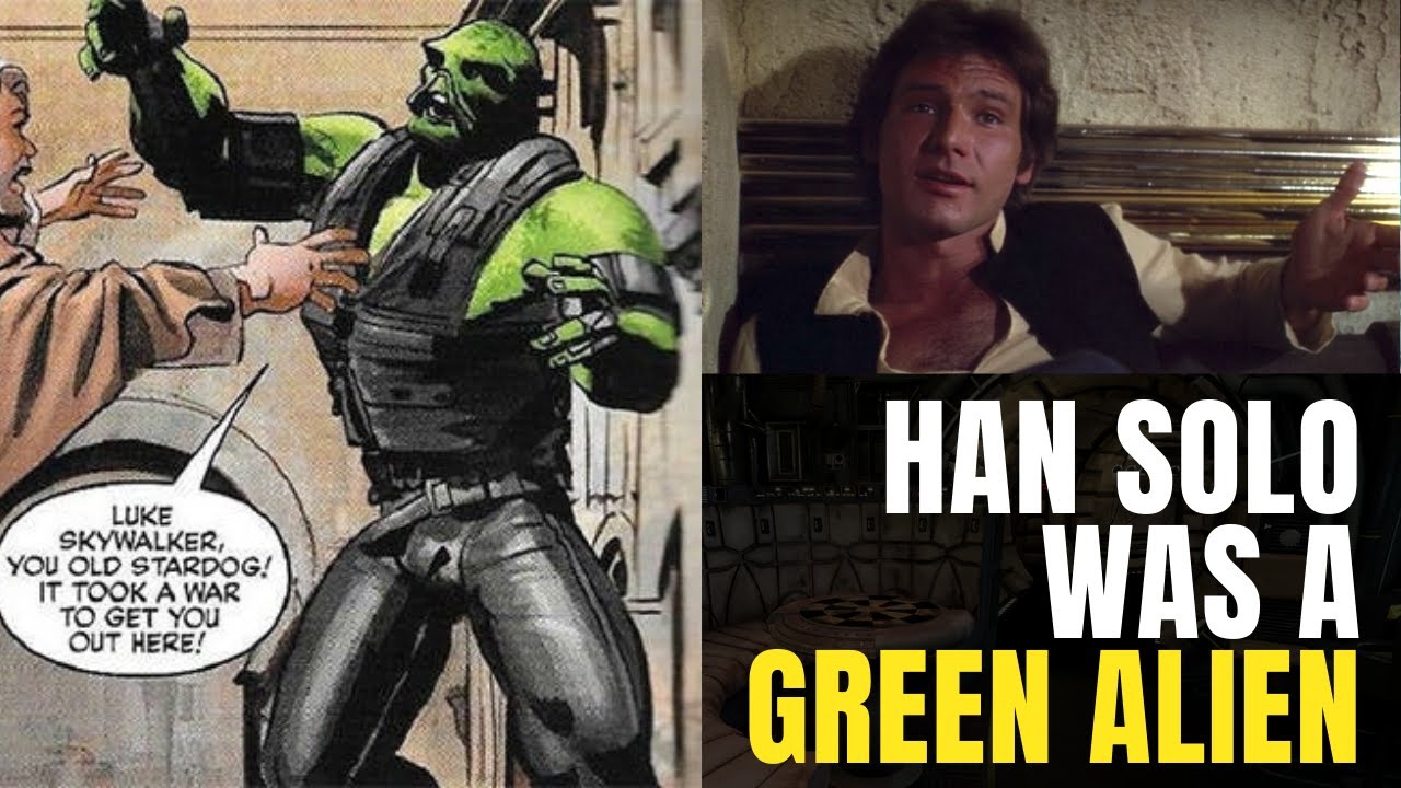Han Solo Was Originally A Big, Green Alien? Star Wars #Shorts