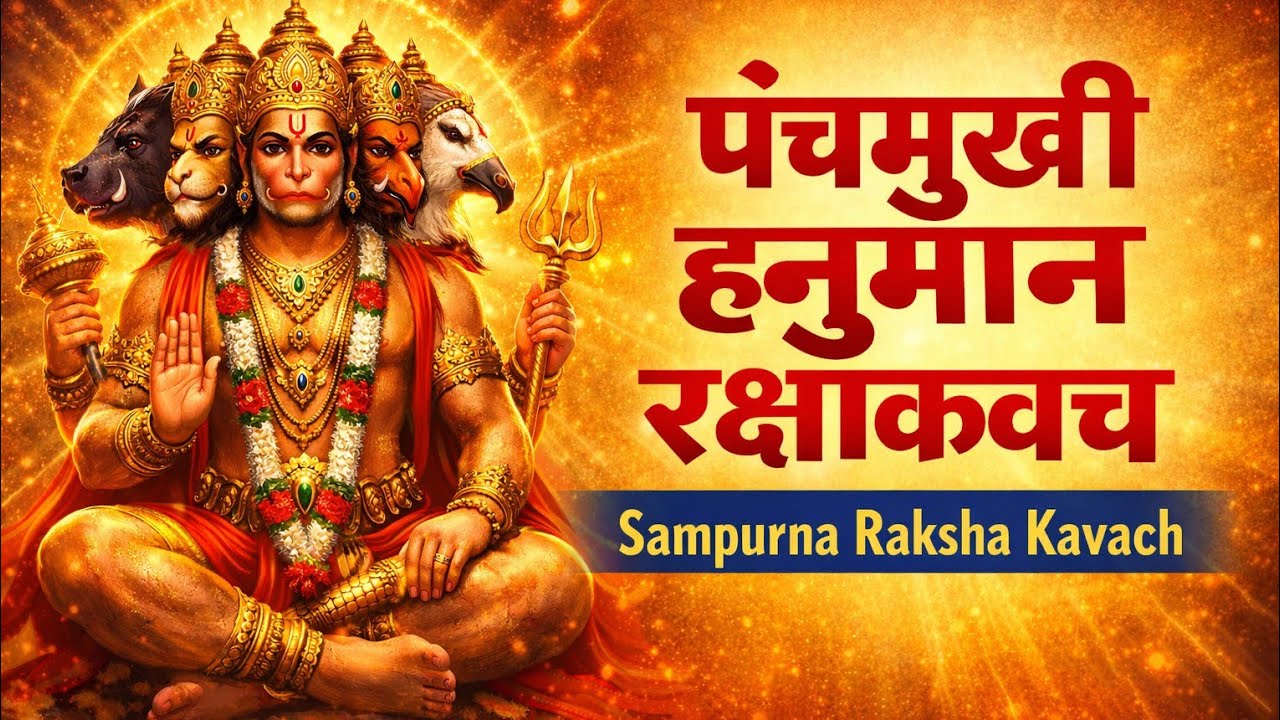 Panchamukhi Hanuman Raksha Kavach| पंचमुखी हनुमान रक्षाकवच |Panchmukhi Kavach Stotra #hanumankavach 