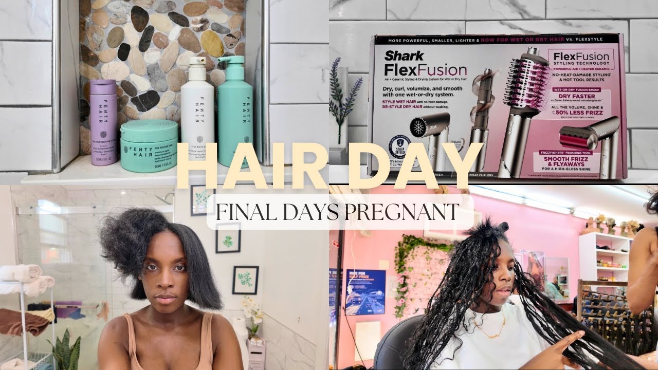 Final Days Pregnant: Hair Prep For Labor & Delivery, Boho Braids, Fenty hair | KeepingupwithMJ