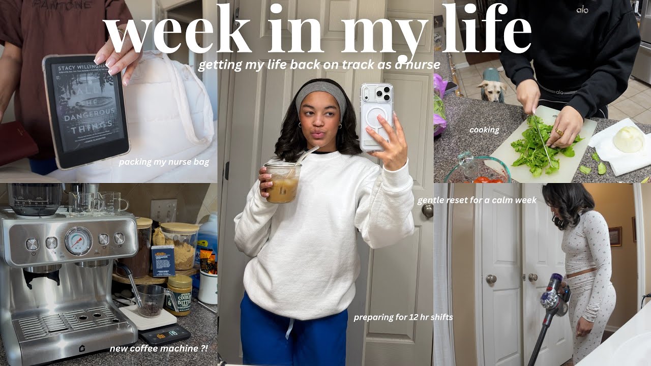 A Calm Reset Week in My Life as a Nurse ☕️ | New Garvee Coffee Machine, Cleaning, & Nurse Routines