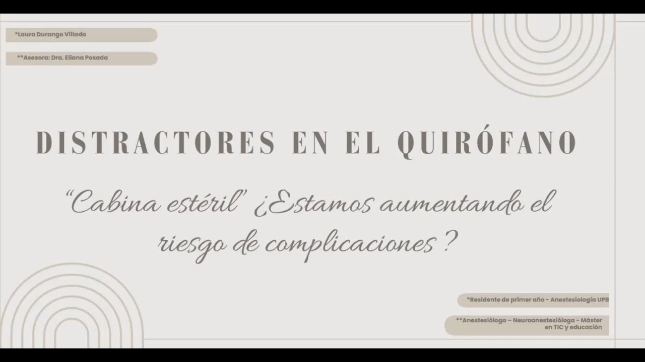 Distractores en el quirófano: cabina estéril