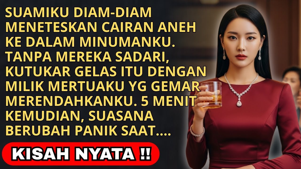 DIAM DIAM KUTUKAR MINUMAN YANG DIKASIH SUAMI DENGAN MINUMAN MERTUAKU - LALU SEMUA PANIK SAAT....