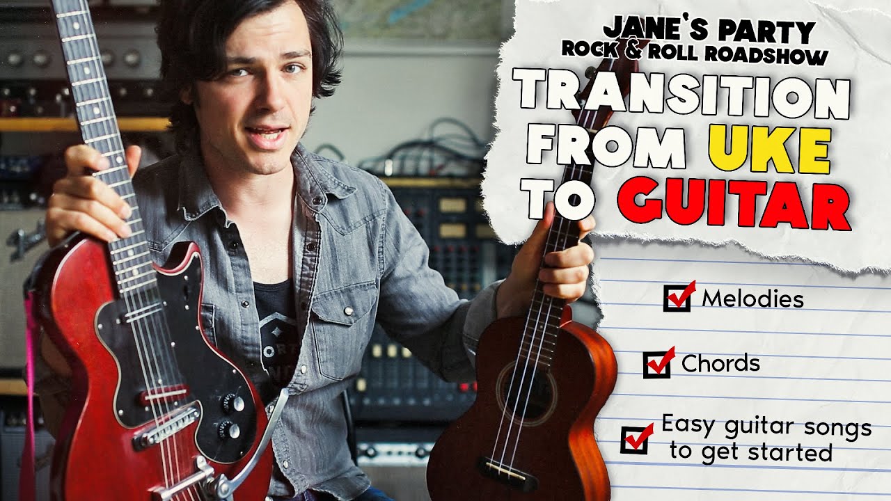 How to Transition from Ukulele to Guitar - Beginners Tutorial