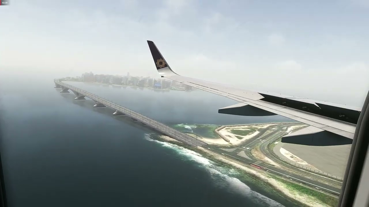 Vistara Boeing 737-800 Lands on RW36 at Male Velana Intl Airport | VATSIM
