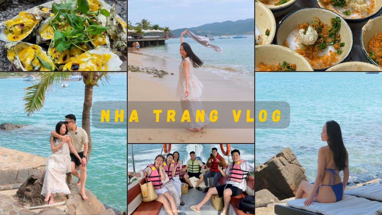NHA TRANG Vlog | 3N2Đ Trăng Mật, Ăn hải sản🐙Bánh Căn, Đi 3 đảo, quậy tung Vinpearl 🏝️