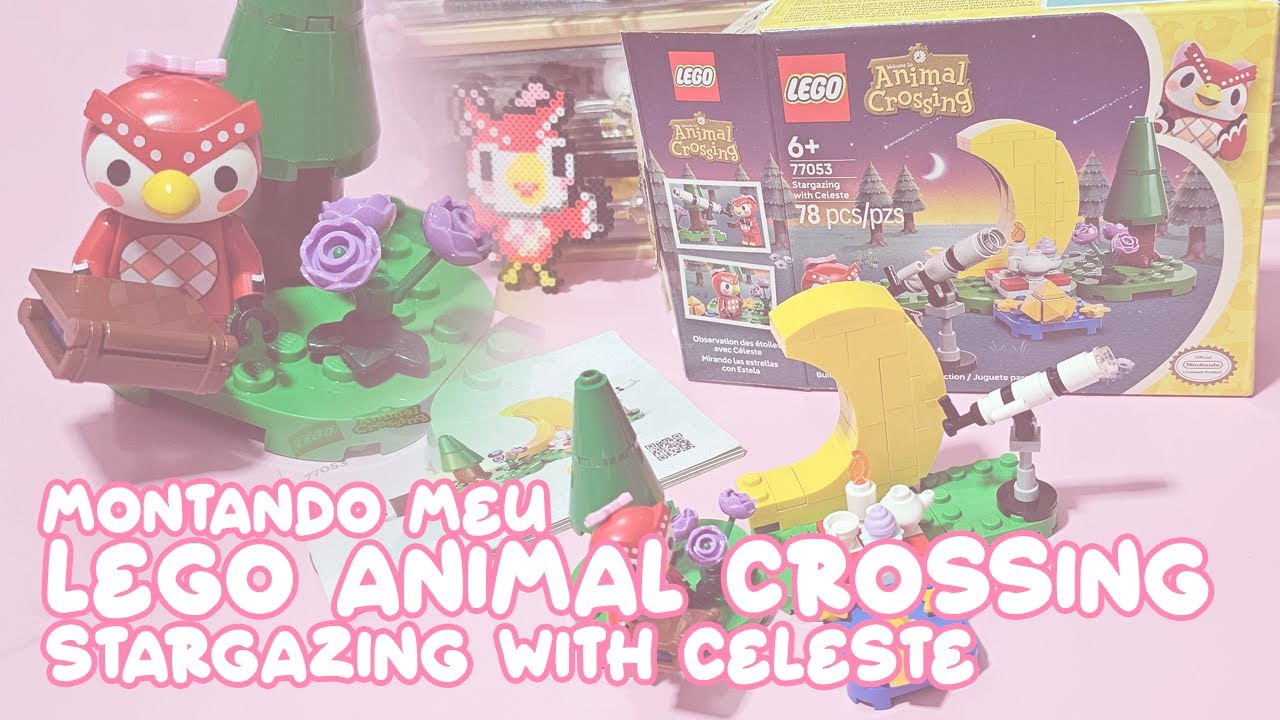 Montando o LEGO Animal Crossing: Stargazing with Celeste