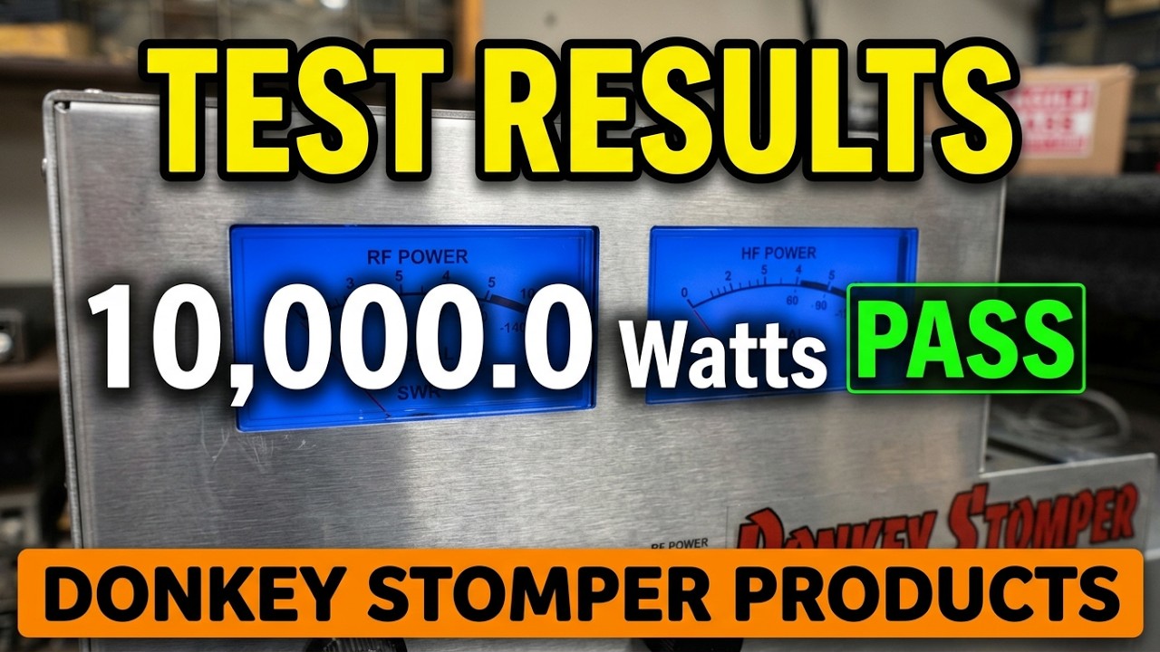 Donkey Stomper 10KW- 3CX3000A7 Base CW Transmitter 