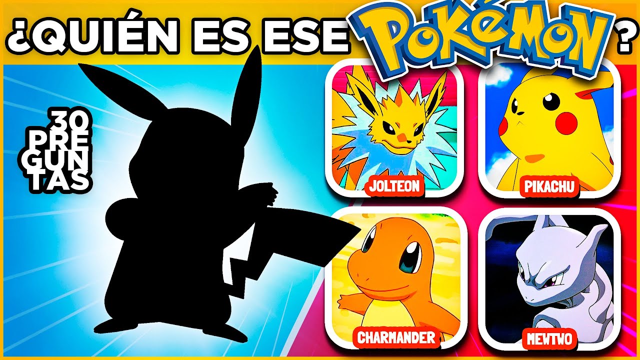 👾 ADIVINA EL POKÉMON POR LA SILUETA | ¿Eres un buen maestro Pokémon? 🐵 #quiz #monoquiz #pokemon