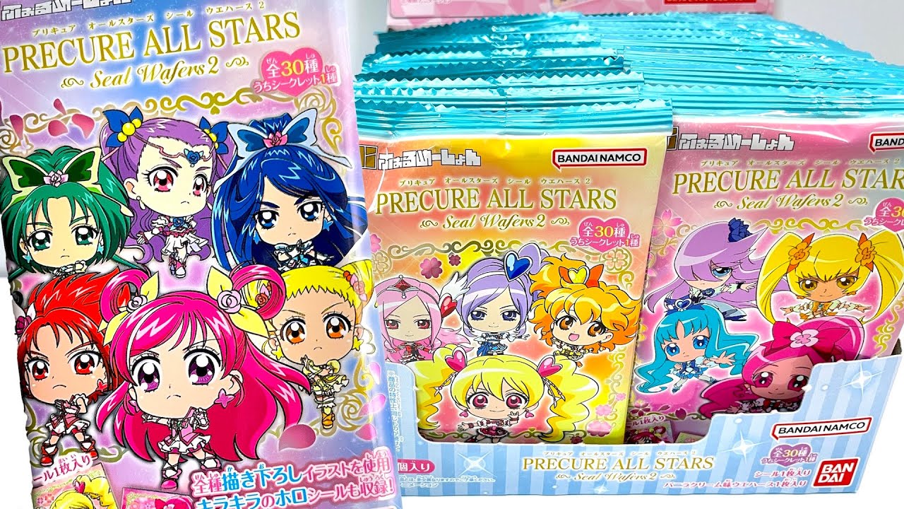 プリキュアオールスターズ シールウエハース２『1BOX 開封』にふぉるめーしょん ステッカー Precure All Stars Seal Wafers 2 Sticker 食玩 candy toys