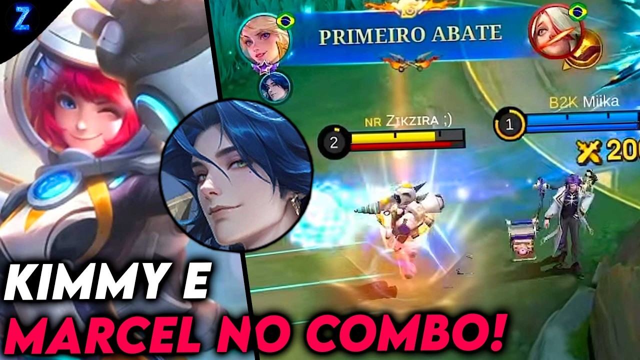 OLHA O COMBO COM O MARCEL E KIMMY!! - KIMMY GAMEPLAY | Mobile Legends