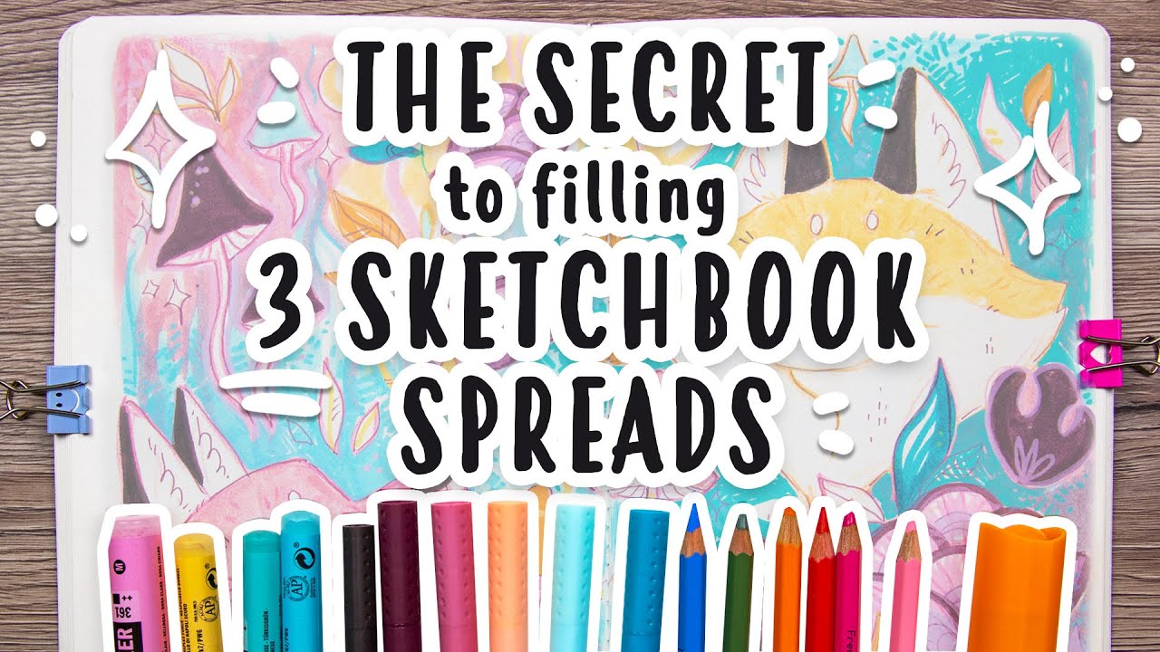 I Found a SUPER Efficient Way to Fill Sketchbook Pages! - Upcrate Mystery Art Supply Unboxing