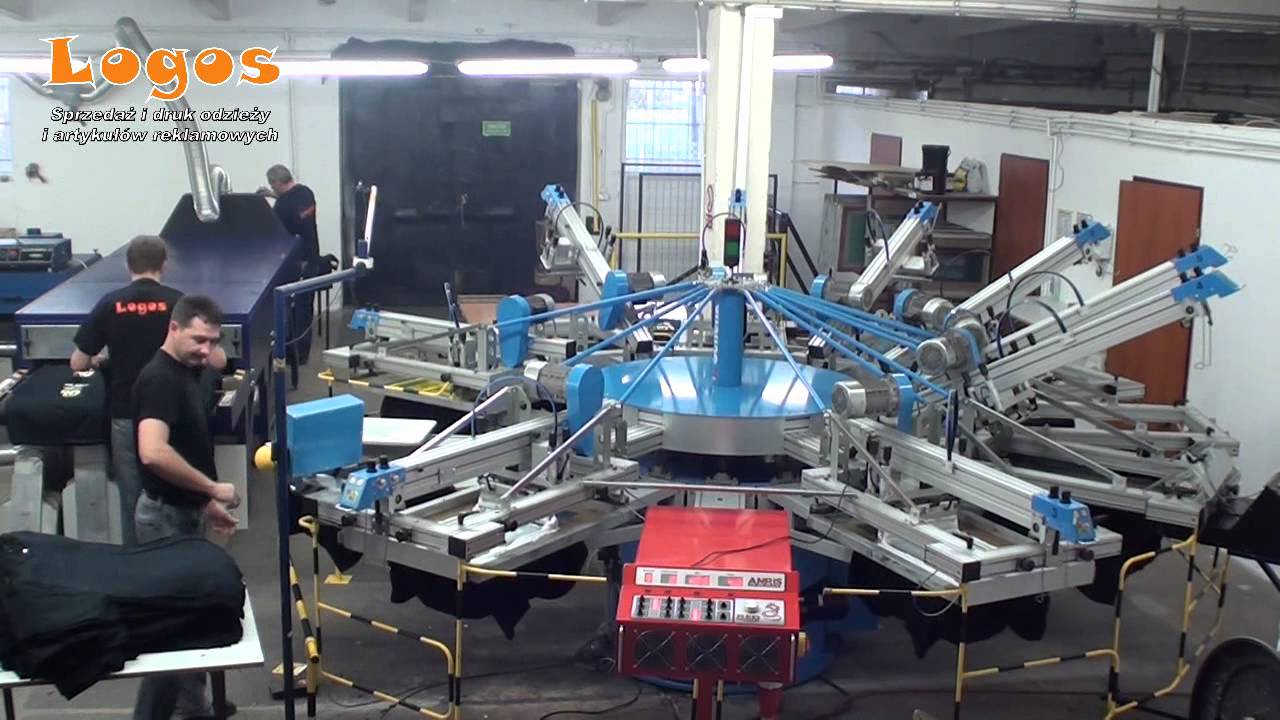 SITODRUK LOGOS nadruki na odzieży  Automatic Textile Screen Printing