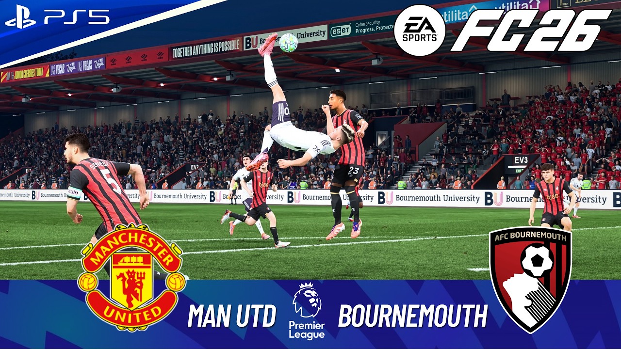 FC 26 - BOURNEMOUTH VS MAN UTD FULL MATCH | PREMIER LEAGUE 25/26 | 4K60