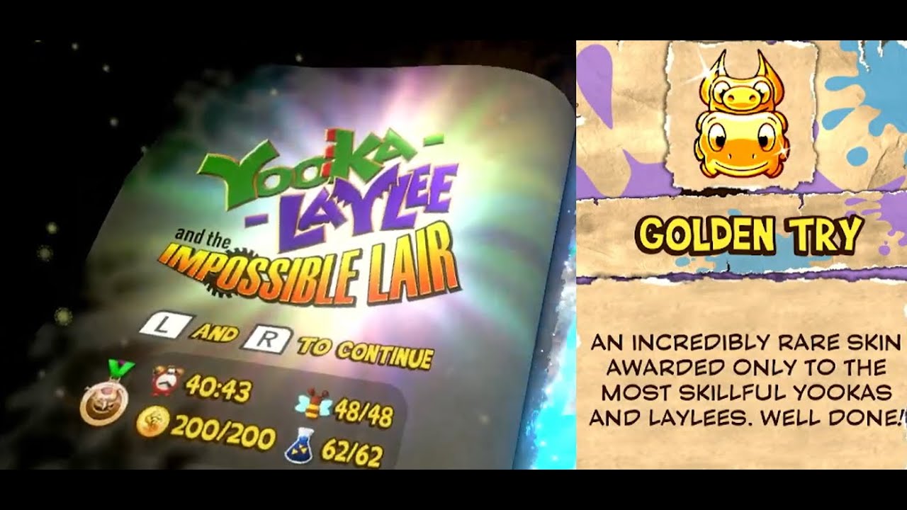 Yooka-Laylee and the Impossible Lair - Golden Try Tonic + Secret Ending