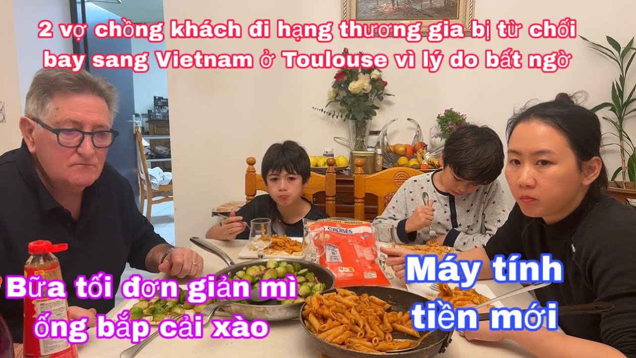 Mì ống/2 vợ chồng khách bị từ chối không cho bay qua ViệtNam vì lý do này/lắp máy tính tiền mới 