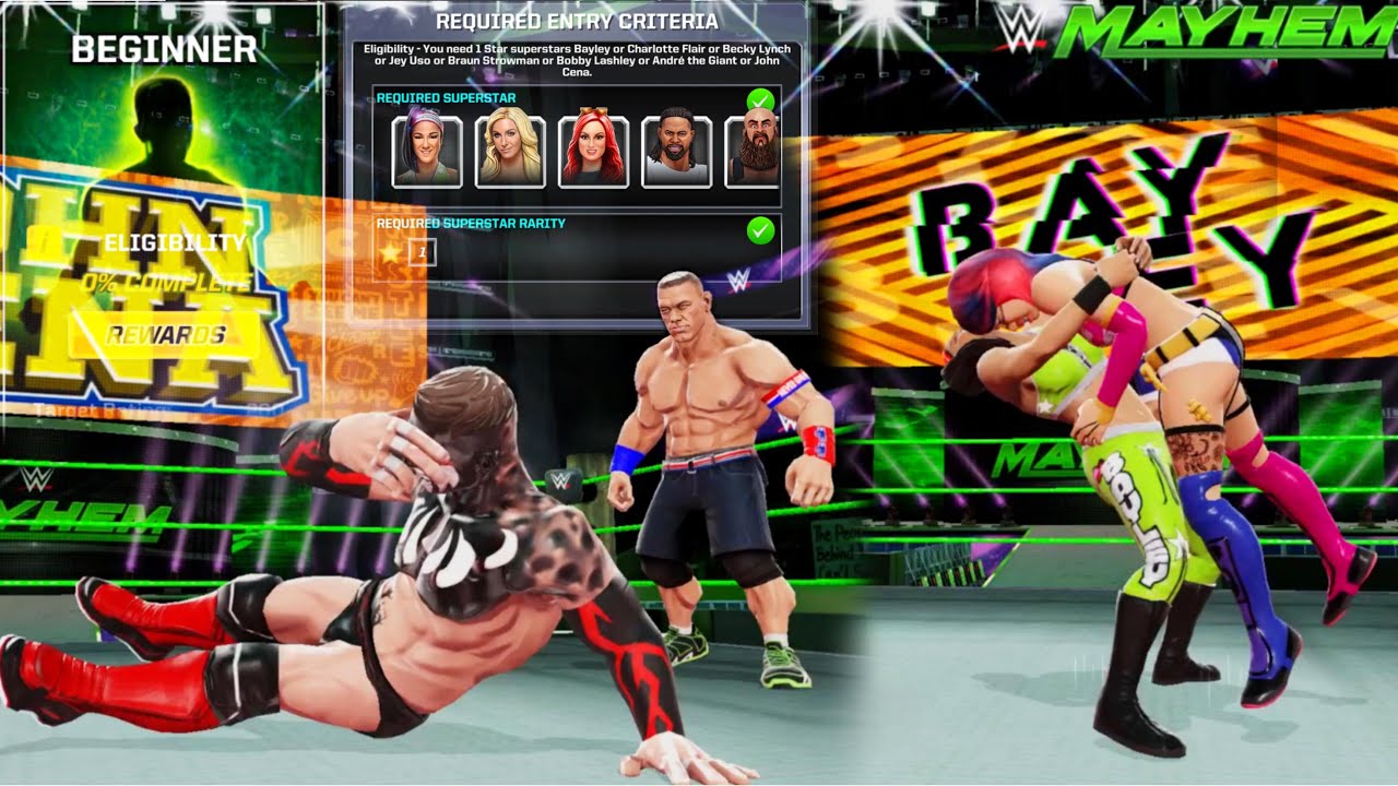 Warrior's welcome This event is for Beginner player  WWE MAYHEM