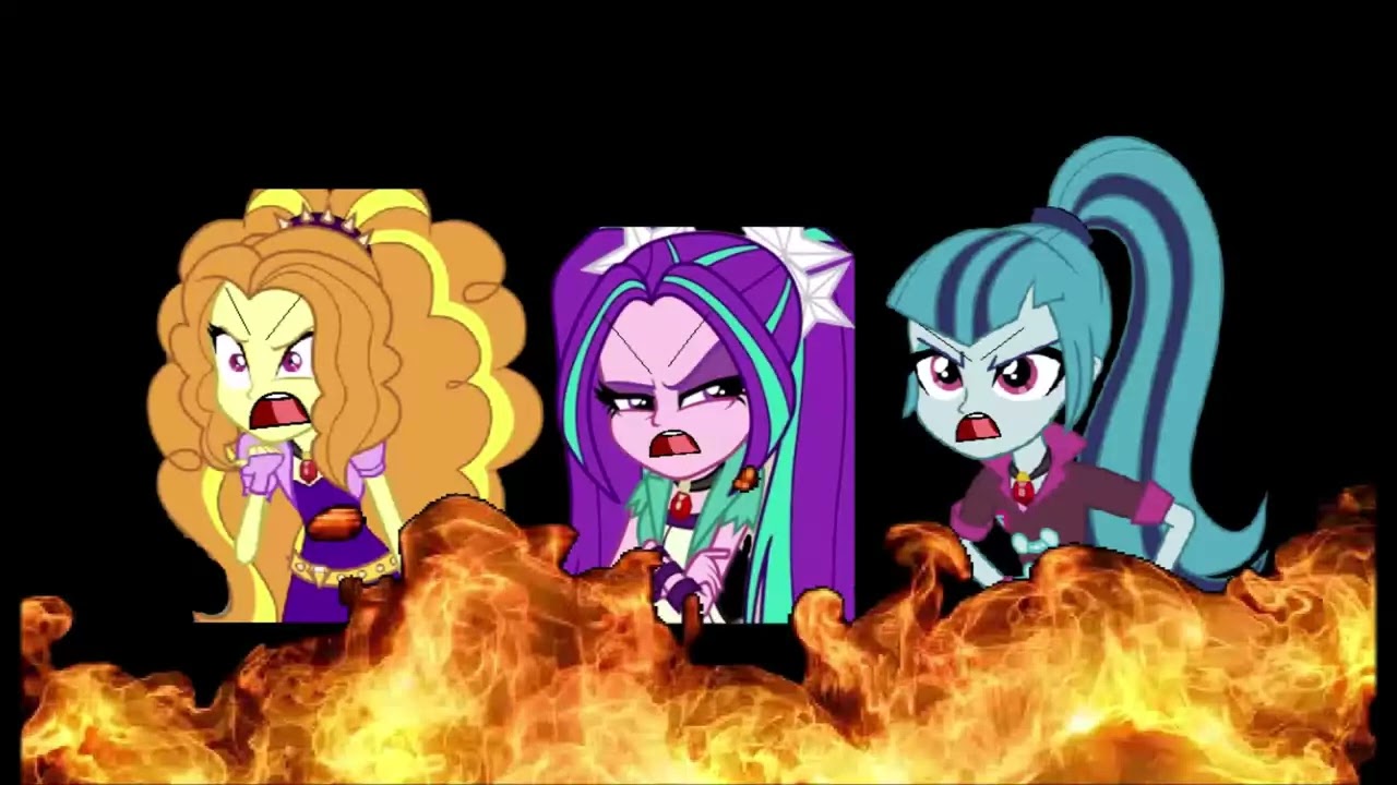 Dark Adagio Dazzle, Dark Aria Blaze and Dark Sonata Dusk Unground El Diablo and Get Grounded