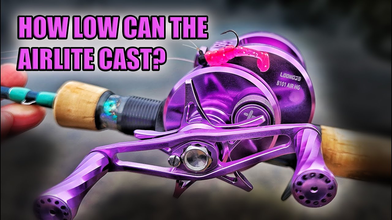 Loongze Airlite BFS Reel Ultralight Baitcasting Cast Test! How Low Can it Go?