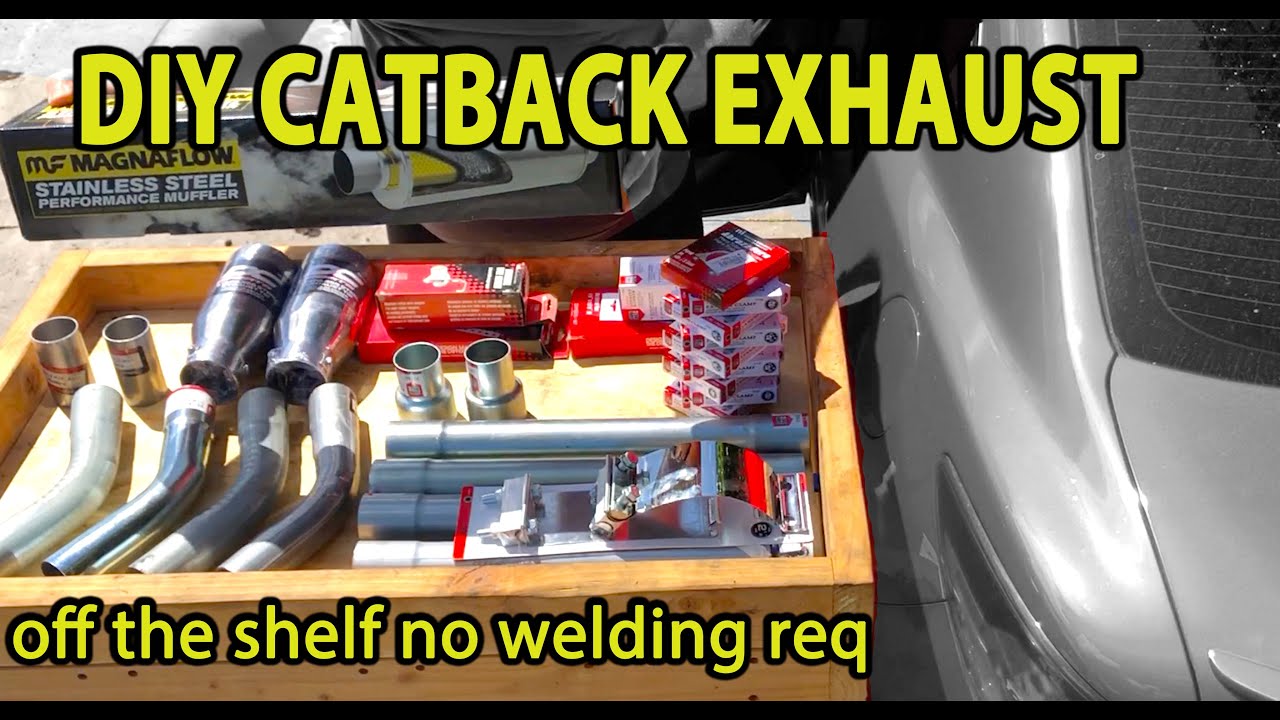 Простая самодельная выхлопная система Catback: сборка из готовых деталей без сварки