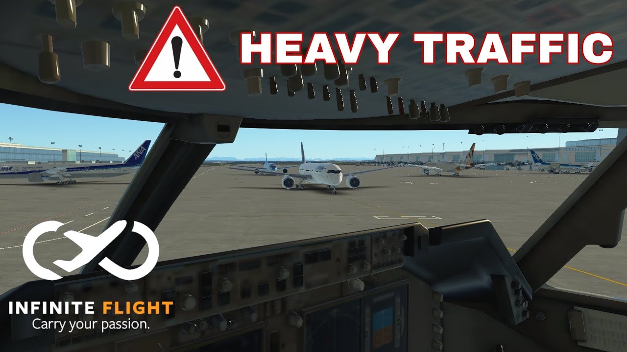 Approach to Munich | HEAVY TRAFFIC ⛔ | Lufthansa 747 | Infinite flight simulator 