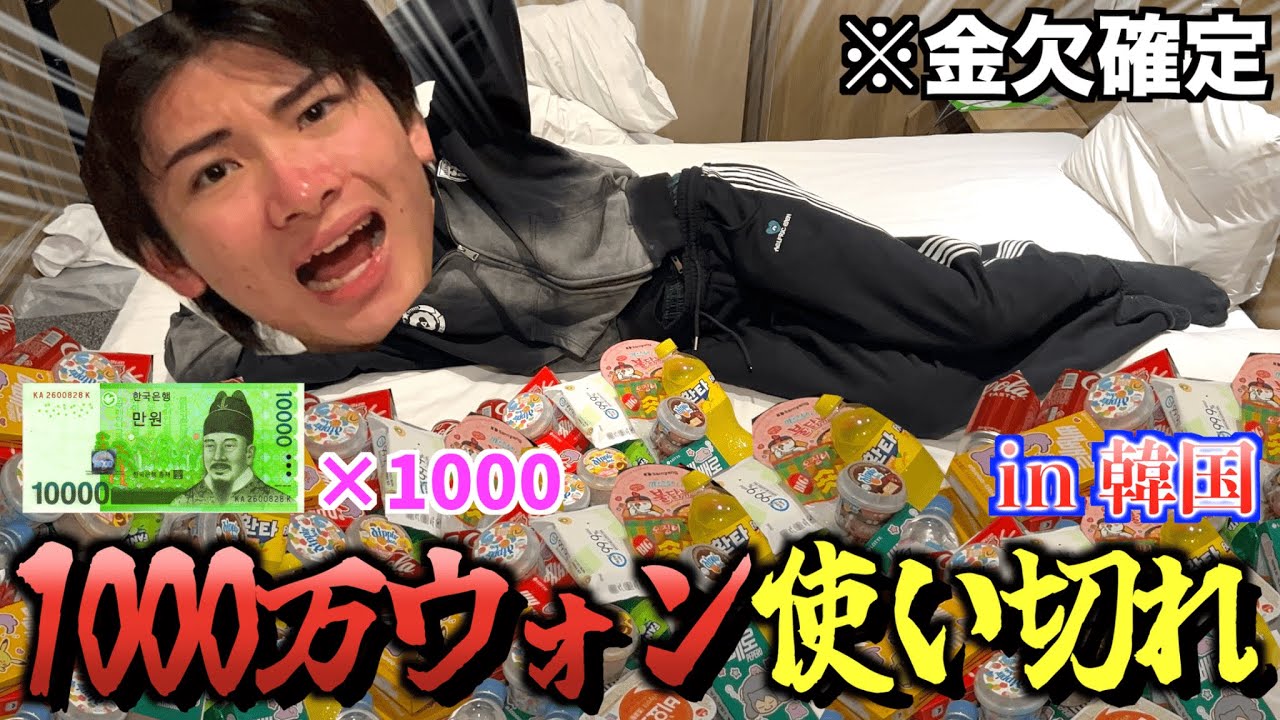 【総額1000万円！？】韓国のコンビニで散財しまくったら過酷すぎた