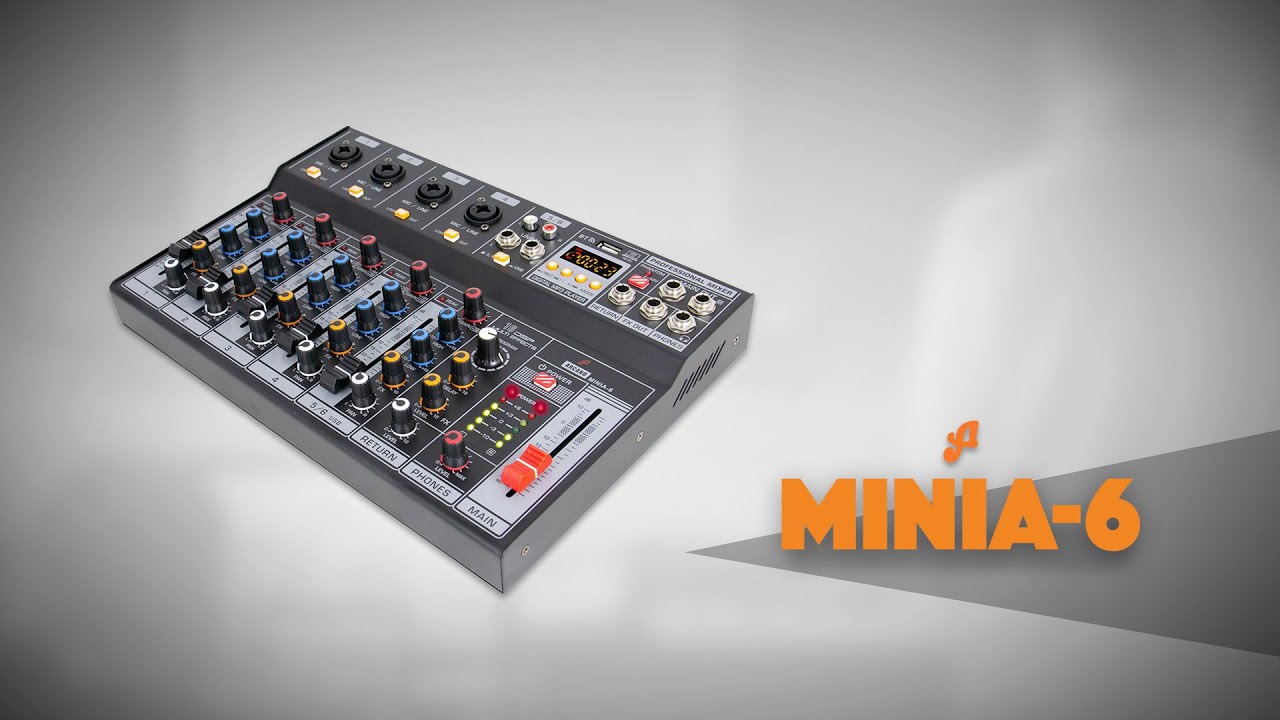 Mesa de som e interface Arcano MINIA-6 - Review