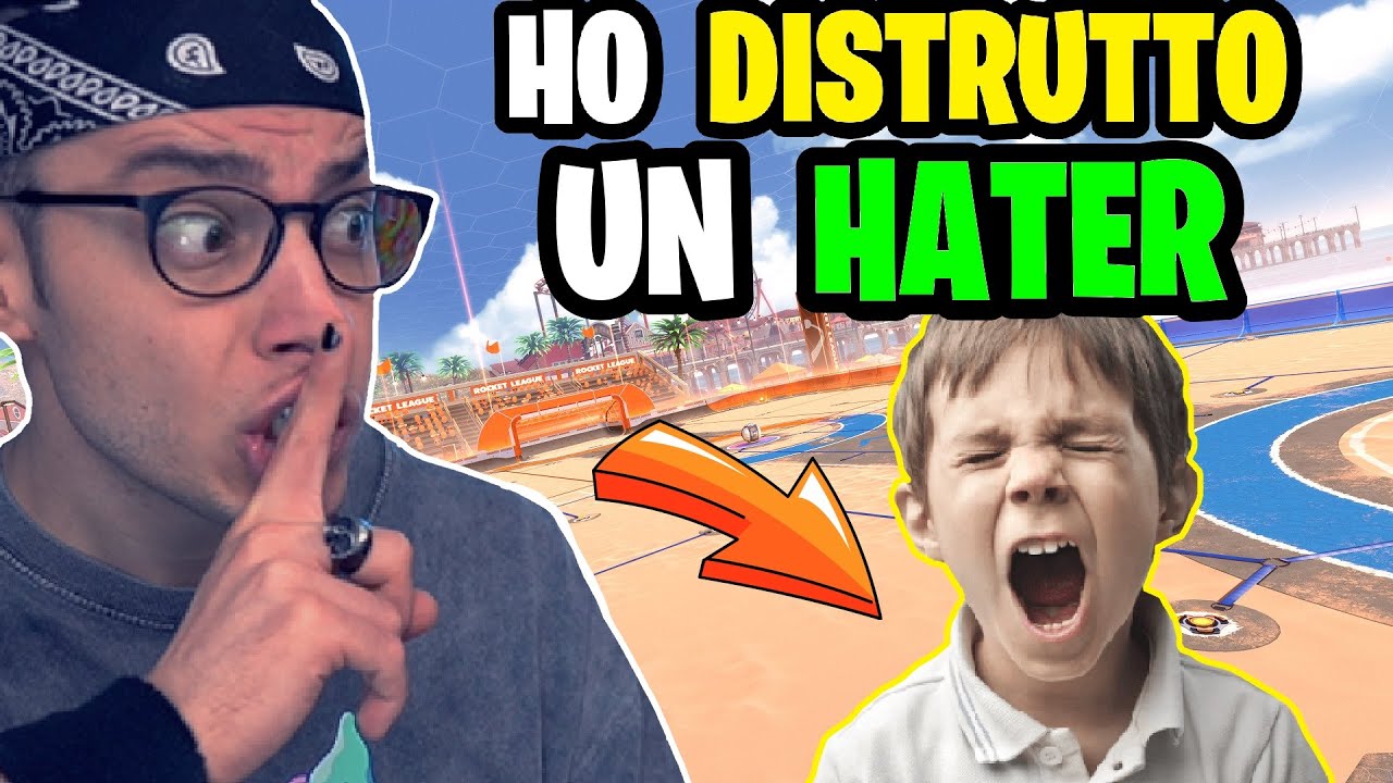 DISTRUGGO un HATER che MI OFFENDE su ROCKET LEAGUE *pazienza*