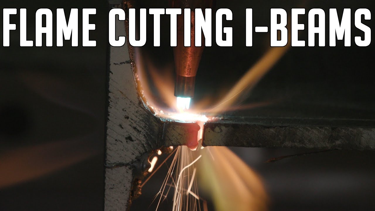 🔥Flame Cutting I-Beam Technique