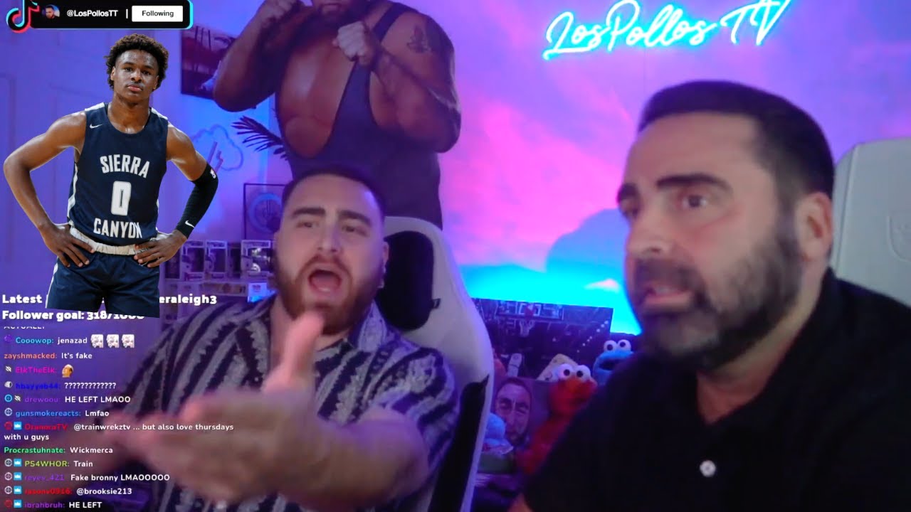 LosPollosTV GOES OFF WHEN HE THINKS CHATS TROLLING THAT BRONNY IS IN CHAT &WAD TELLS WHOLESOME STORY