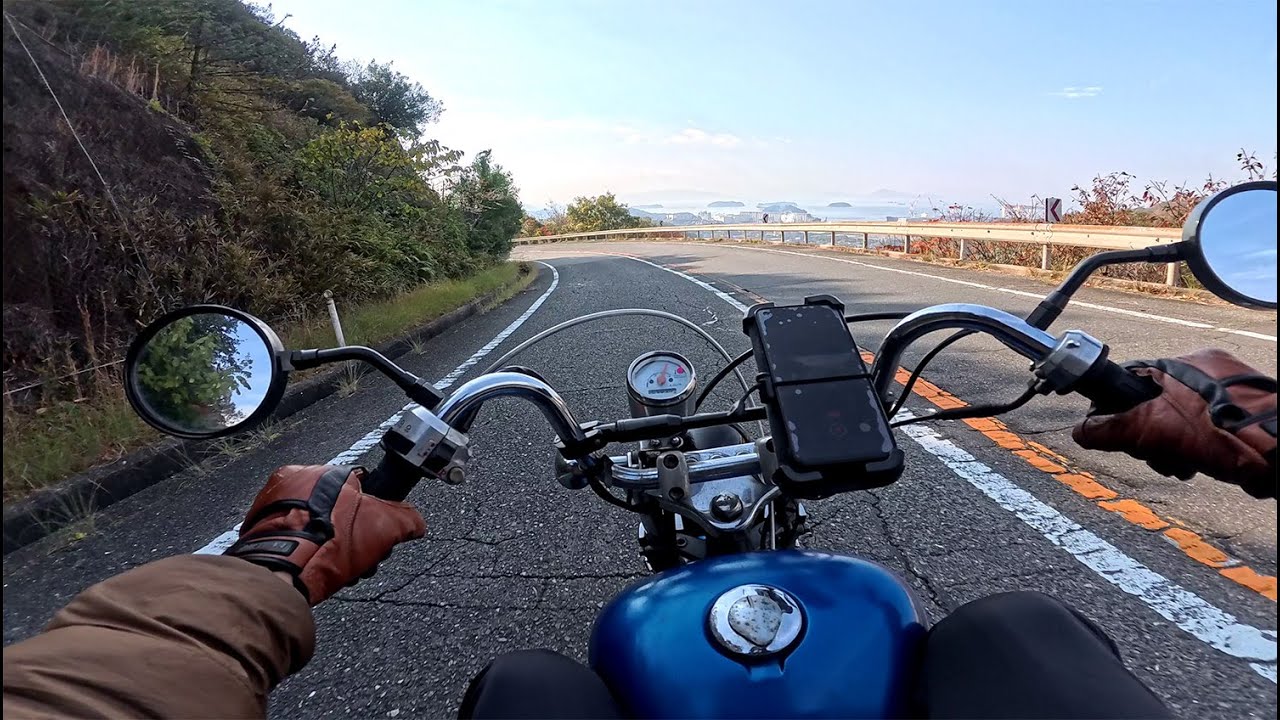 JAZZ改125cc 走行音 鷲羽山スカイライン