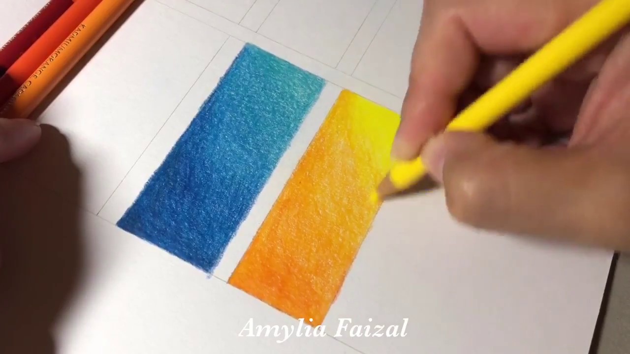 How to blend Using Polychromos coloured pencils for beginners tutorial