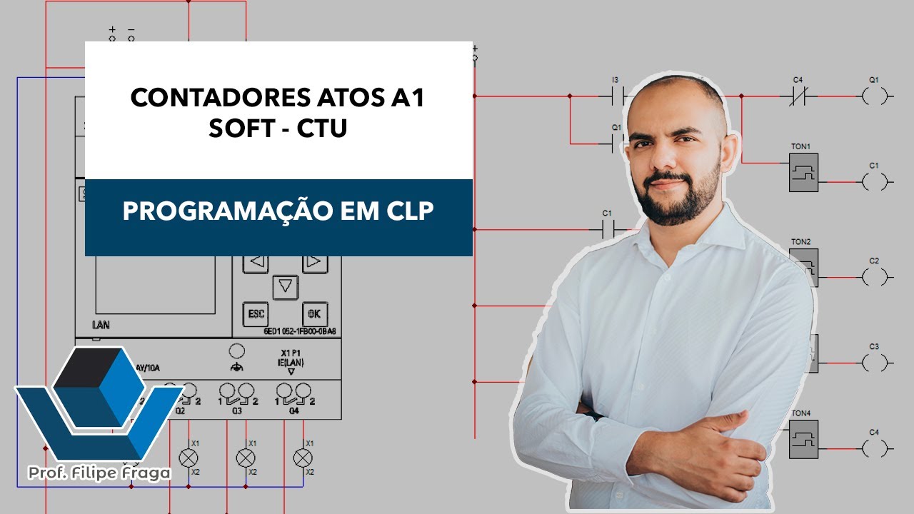 Programação Ladder para Iniciantes - Contadores (Atos A1 Soft) - Parte 01