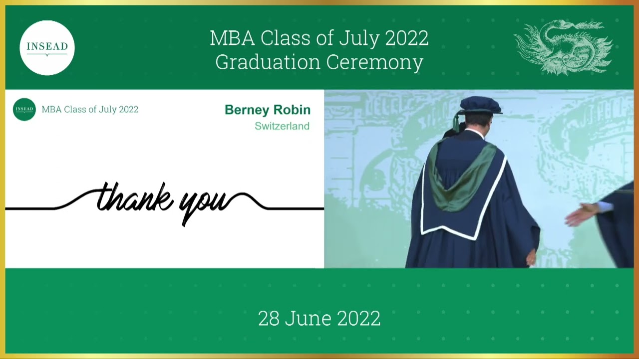 Awarding of diplomas - MBA'22J Graduation Ceremony