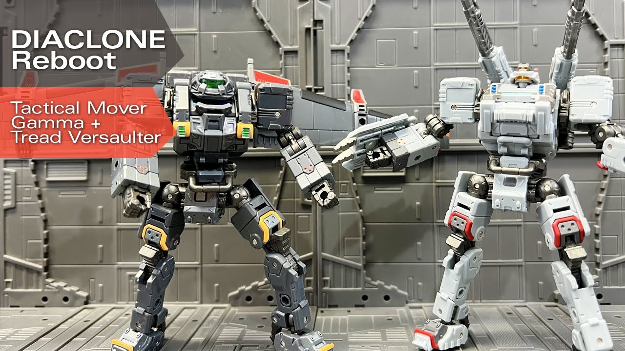 Diaclone Reboot Tactical Mover Gamma (Flying type) and Tread Versaulter -  戴亞克隆 •  ダイアクロン •  다이아클론