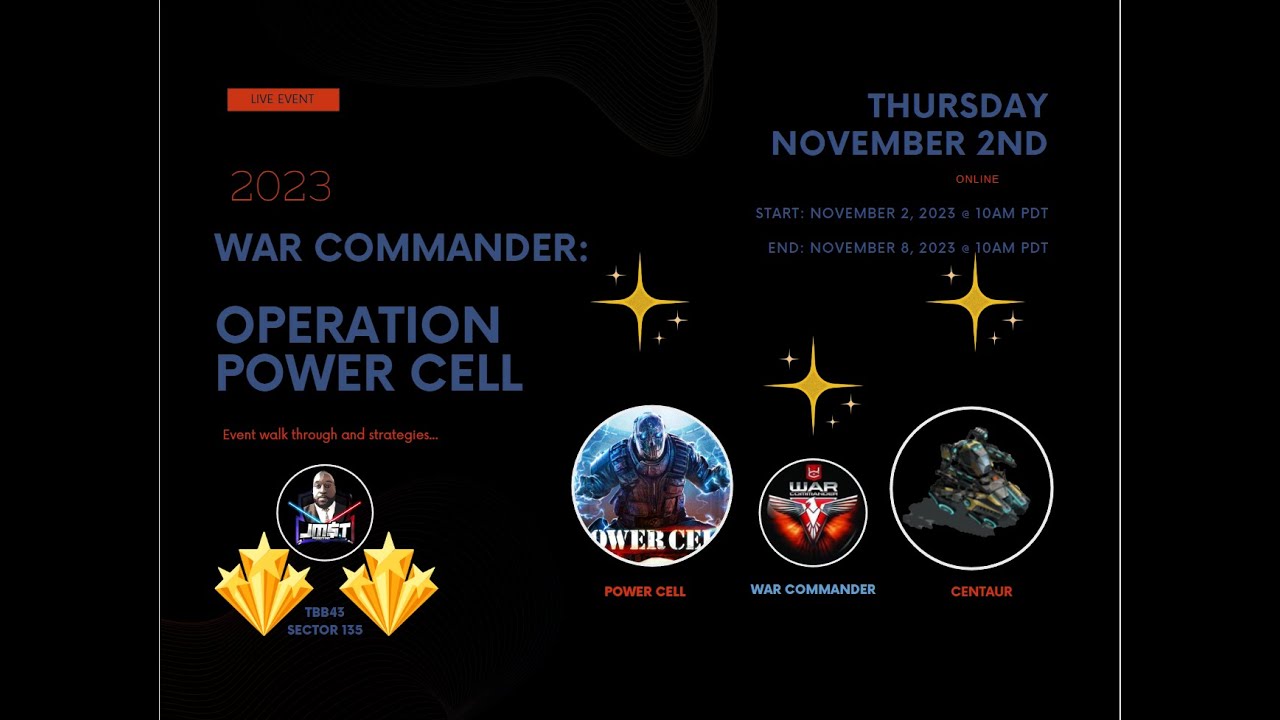 WAR COMMANDER: OPERATION POWER CELL (Commander Track Free Repair)
