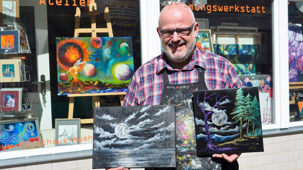 Acrylmalerei mit Amsterdam Pearlfarben von Mario Götting