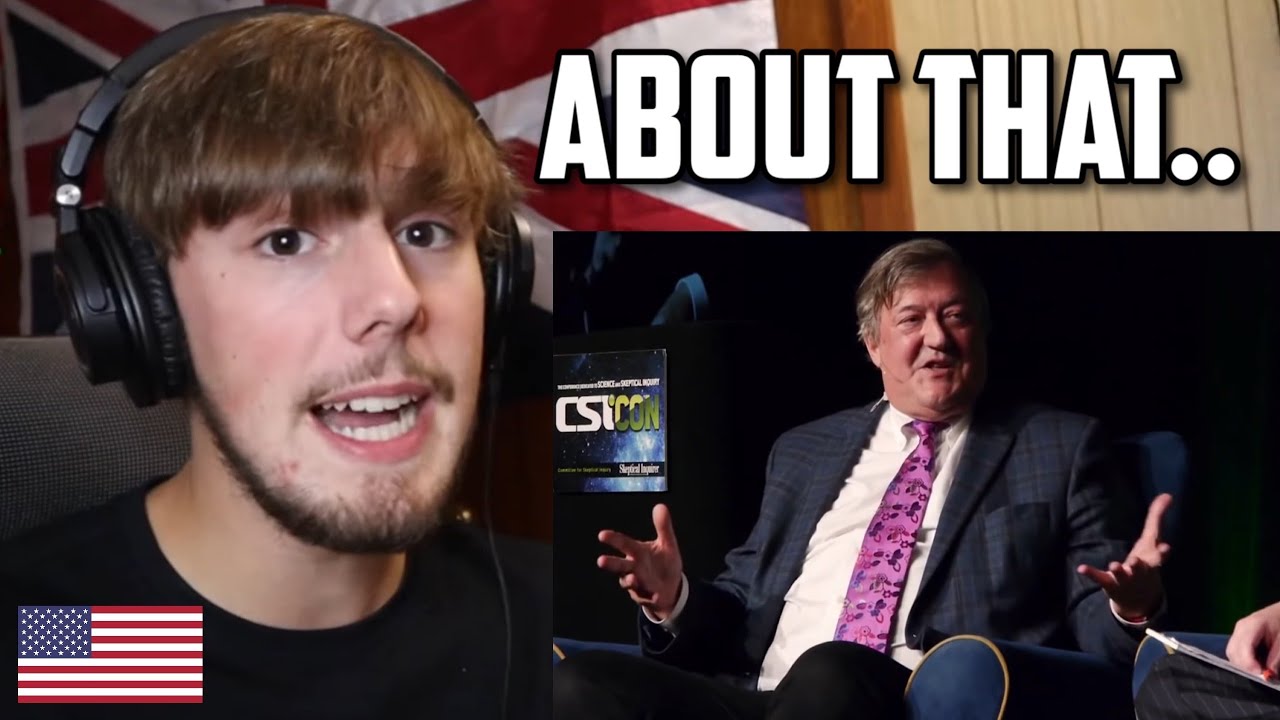 American Reacts to Stephen Fry on Religion..