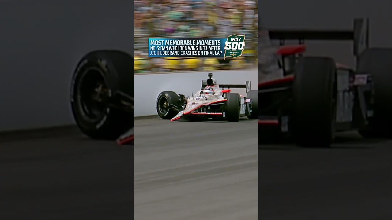 No. 3: Dan Wheldon wins the 2011 Indy 500 after J.R. Hildebrand wrecks on final lap