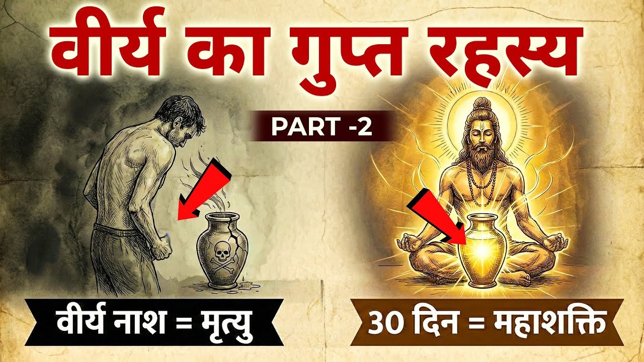 आप वीर्य नहीं, जीवन बहा रहे है? 30 दिन ब्रह्मचर्य के बाद क्या होगा? | The Science of Semen Retention