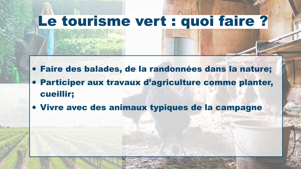 Les types de tourisme