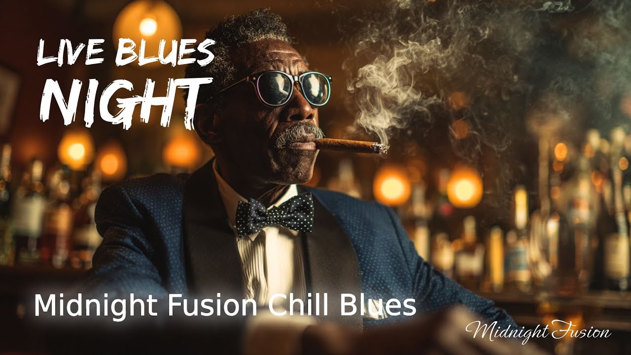 🔴 LIVE Blues Night | Midnight Fusion Chill Blues Playlist